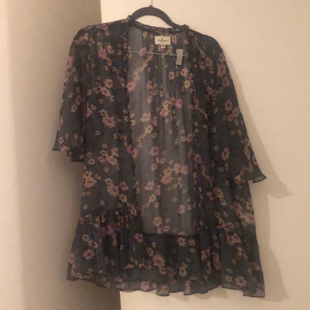 American eagle floral kimono